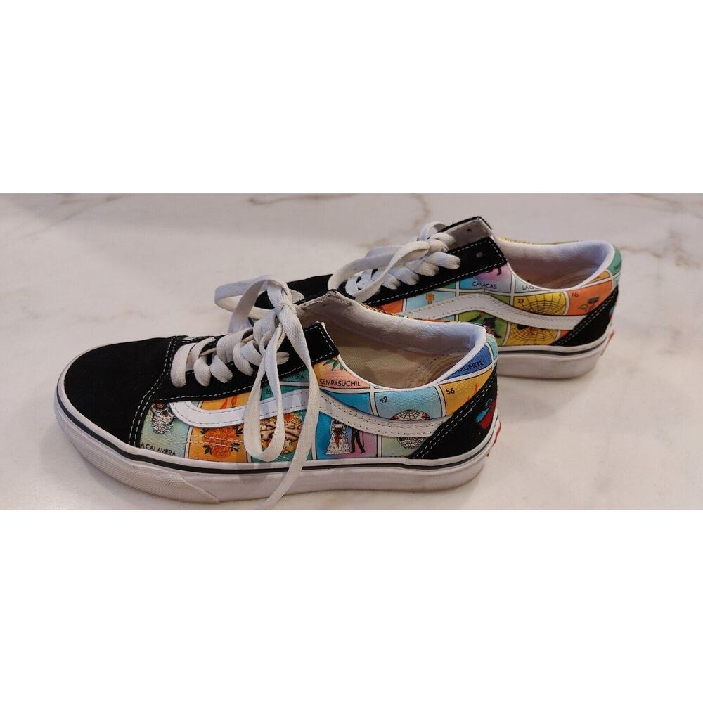 Vans "Loteria Old Skool" Sneakers (Multi/True White) Skate Women Sz 6 / Mens 4.5 - Picture 6 of 8